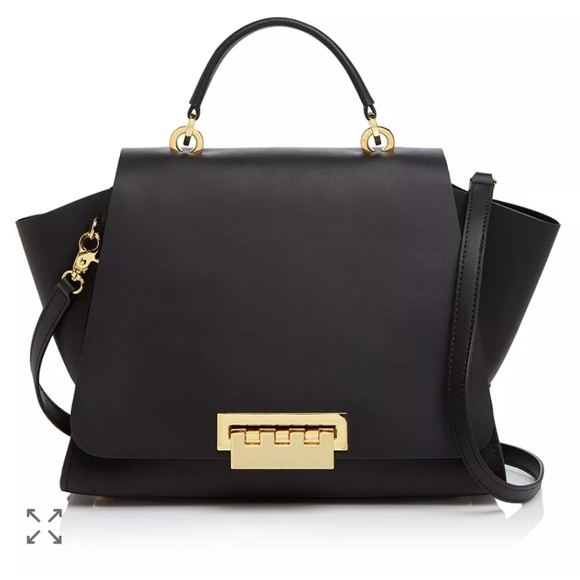 Zac Posen Handbags - Zac Posen Black Satchel with Gold Accents